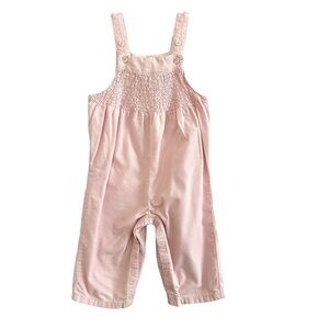 Janie and Jack Infant Baby Girl’s Overall Jumper Onesie Pink Cotton Size 6-12mo